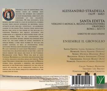 CD Alessandro Stradella: Santa Editta - Vergine E Monaca, Regina D'Inghilterra (Oratorio, Roma C. 1672-73)