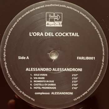 LP Alessandro Alessandroni E Il Suo Complesso: L'Ora Del Cocktail