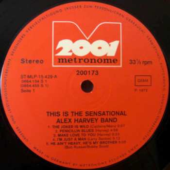 LP Alex Harvey: This Is The Sensational Alex Harvey Band