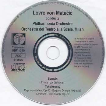 CD Pyotr Ilyich Tchaikovsky: Prince Igor - Excerpts / Capriccio Italien • Eugene Onegin - Excerpts • The Storm