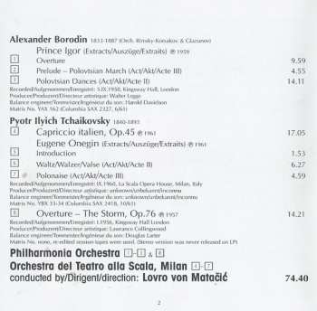 CD Pyotr Ilyich Tchaikovsky: Prince Igor - Excerpts / Capriccio Italien • Eugene Onegin - Excerpts • The Storm