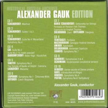 10CD/Dobozkészlet Various: Historical Russian Archives • Alexander Gauk Edition Volume 2