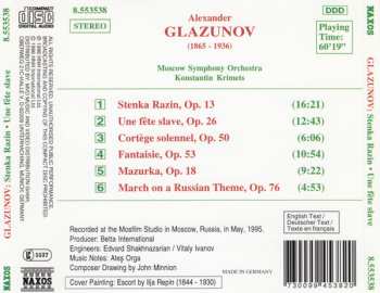CD نيسم جلال: Stenka Razin • Une Fête Slave • Cortège Solennel • Fantaisie • Mazurka • March