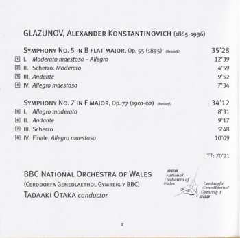 CD Alexander Glazunov: Symphonies No. 5 & 6