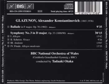 CD Alexander Glazunov: Symphony No. 3 / Ballade