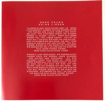 CD Alexander Knappe: Ohne Chaos Keine Lieder