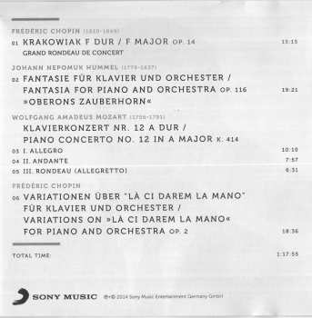CD Frédéric Chopin: Chopin - Hummel - Mozart