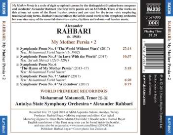 CD Alexander Rahbari: My Mother Persia • 2