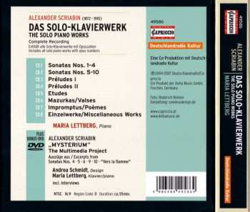8CD/DVD/Dobozkészlet Alexander Scriabine: Das Solo-Klavierwerk - The Solo Piano Works - Complete Recording