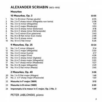 CD Alexander Scriabine: Mazurkas