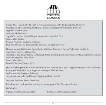 CD Alexander Tcherepnin: Piano Music 1913-61