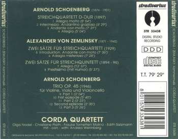 CD Arnold Schoenberg: Zwei Sätze Für Streichquartett - Zwei Sätze Für Streichquintett / Streichquartett D-Dur - Trio Op.45