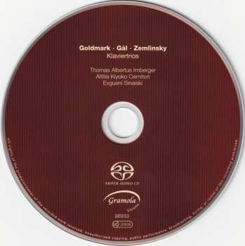 SACD Alexander Von Zemlinsky: Klaviertrios