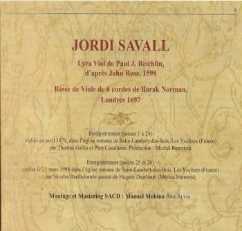 CD Jordi Savall: The Punckes Delight: Golden Age Of English Music For Solo Viol
