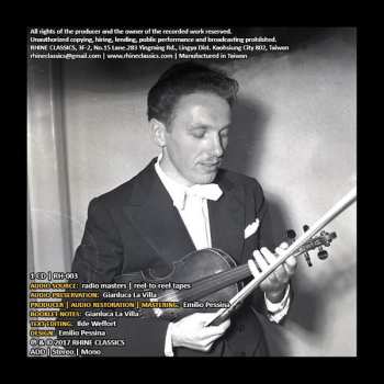 CD Alfonso Mosesti: The Art Of Violin 3 - Antonio Illersberg & Leone Sinigaglia: Violin Concertos DLX