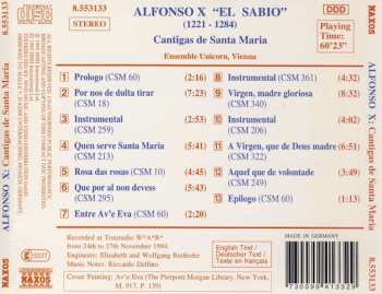 CD Alfonso X El Sabio: Cantigas De Santa Maria