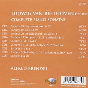 9CD Ludwig van Beethoven: Beethoven - Complete Piano Sonatas