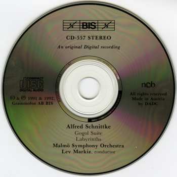 CD Alfred Schnittke: Gogol Suite / Labyrinths