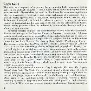 CD Alfred Schnittke: Gogol Suite / Labyrinths