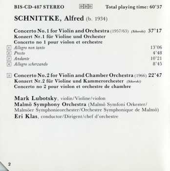 CD Alfred Schnittke: Violin Concertos No. 1 & No. 2