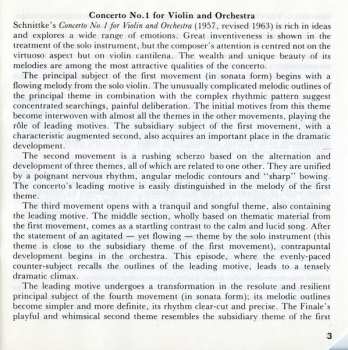 CD Alfred Schnittke: Violin Concertos No. 1 & No. 2