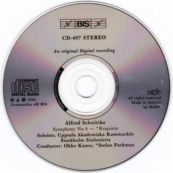 CD Alfred Schnittke: Symphony No. 4; Requiem