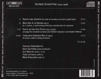CD Alfred Schnittke: Quasi Una Sonata / Suite In The Old Style / Moz-Art À La Haydn / Concerto Grosso No.6