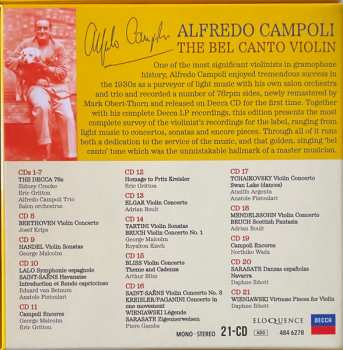21CD/Dobozkészlet Alfredo Campoli: The Bel Canto Violin