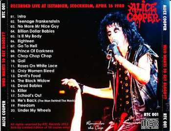 CD Alice Cooper: Who Wants To Get Bloody? - Live In Stockholm 1988