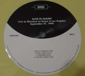 LP Alice In Chains: Live At Sheraton La Reina In Los Angeles, September 15th 1990 CLR