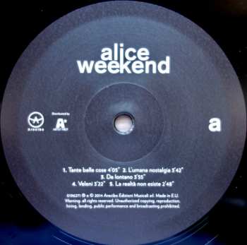 LP Alice: Weekend LTD | NUM