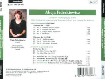 CD Frédéric Chopin: Plays Piano Music By Chopin & Szymanowski