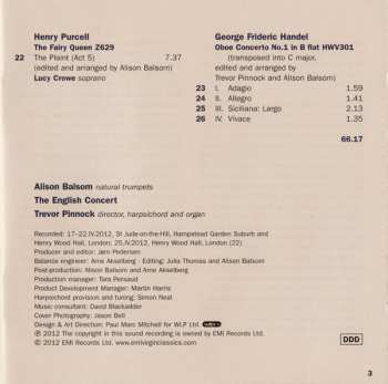 CD Georg Friedrich Händel: Sound The Trumpet (Royal Music Of Purcell & Handel)