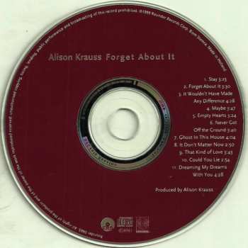 CD Alison Krauss: Forget About It