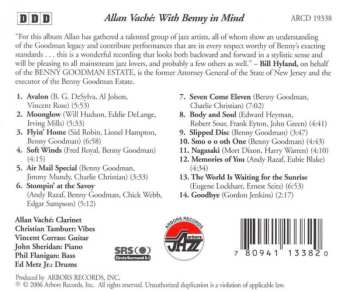 CD Allan Vaché: With Benny In Mind