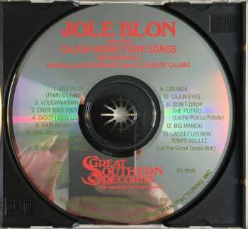 CD Allen Fontenot And The Country Cajuns: Jole Blon And Other Cajun Honky Tonk Songs