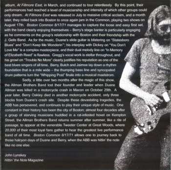 CD The Allman Brothers Band: Boston Common 8-17-71