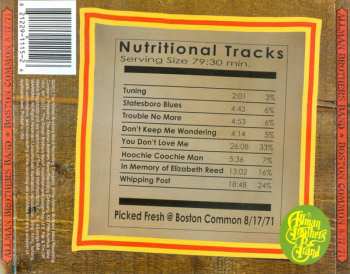 CD The Allman Brothers Band: Boston Common 8-17-71
