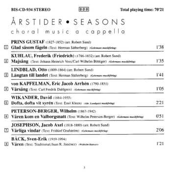 CD Allmänna Sången: Årstider / Seasons - Choral Music A Cappella