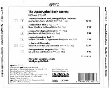 CD Wolfgang Helbich: The Apocryphal Bach Motets (BWV Anh. 159 — 165)