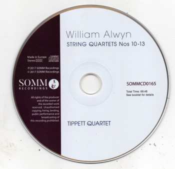 CD Tippett Quartet: String Quartets Nos. 10 to 13
