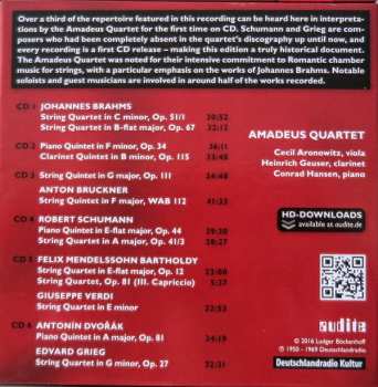 6CD/Dobozkészlet Amadeus-Quartett: The RIAS Recordings, Vol. V - Romanitcism
