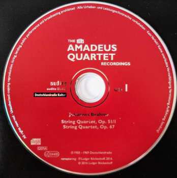 6CD/Dobozkészlet Amadeus-Quartett: The RIAS Recordings, Vol. V - Romanitcism
