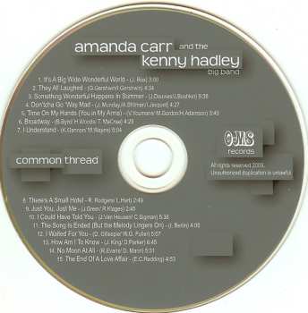 CD Amanda Carr: Common Thread