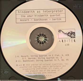 CD Ludwig van Beethoven: Hindemith as interpreter