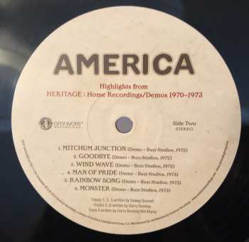 LP America: Highlights From Heritage: Home Recordings/Demos 1970-1973 LTD