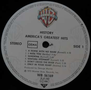 LP America: History · America's Greatest Hits