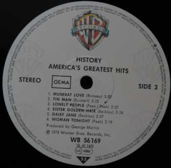 LP America: History · America's Greatest Hits