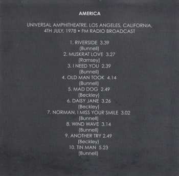 CD America: Live In Los Angeles 1978