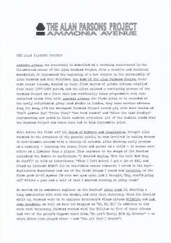 2LP/3CD/Dobozkészlet/Blu-ray The Alan Parsons Project: Ammonia Avenue DLX | LTD